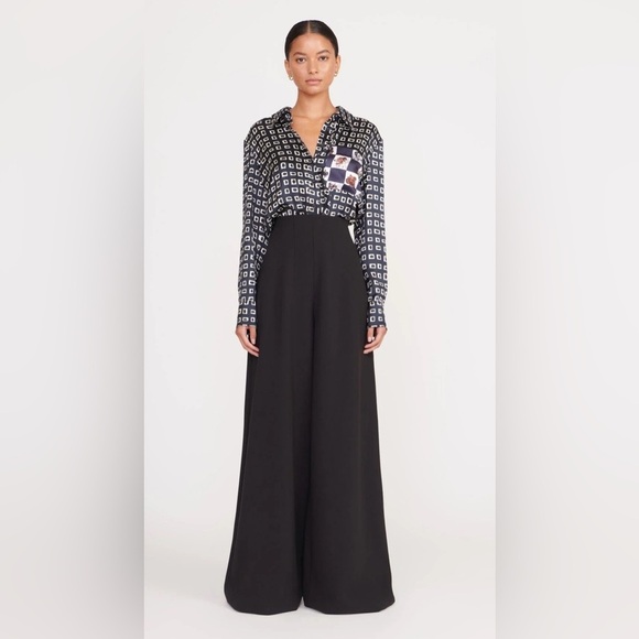 NWT Staud CALEB PANT BLACK - Picture 1 of 5